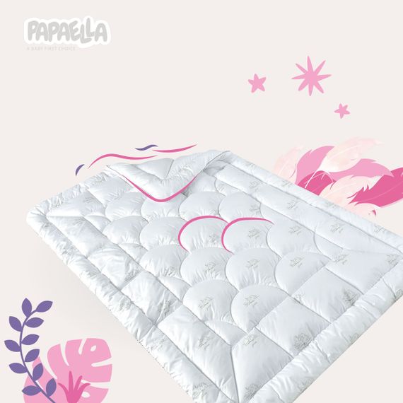 Детское одеяло Super Soft Classic PAPAELLA 100x135 см мягкое антиаллергическое, искусственный пух, белое | Зображення 2