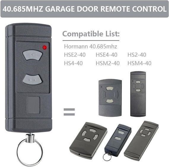 Пульт ZOYDP для Hörmann 40.685 MHz, 2 шт, пульт для гаражних воріт, HSE2-40 HSM4-40 HSE4-40 HS4-40 HS2-40 | Зображення 5
