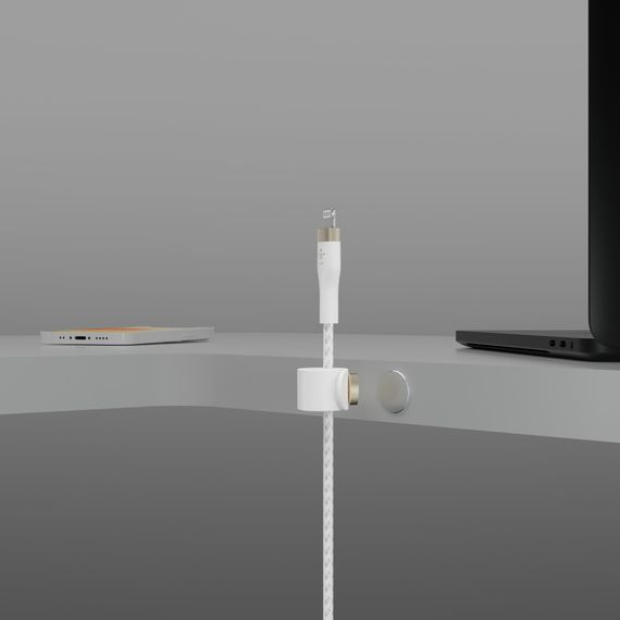 Дата кабель USB 2.0 AM to Lightning 1.0m white Belkin (CAA010BT1MWH) | Зображення 3