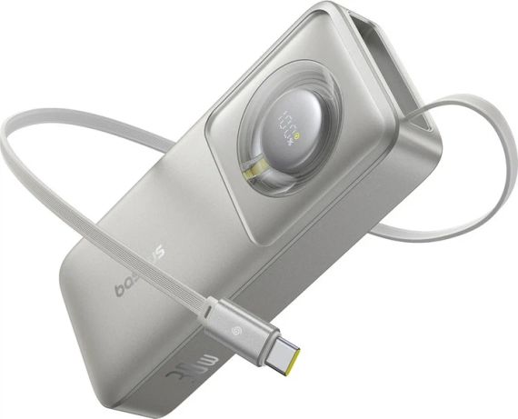 Повербанк Baseus Free2Pull 10000mAh 30W 2Type-C PD/ QC3A Lunar Gray | Зображення 1