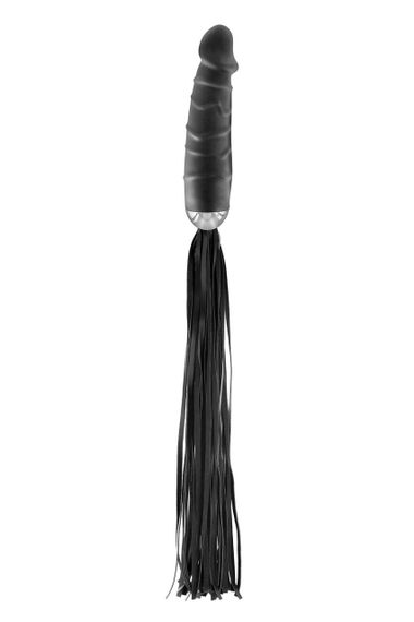 Флоггер с ручкой-дилдо Fetish Tentation Whip with Dildo Handle sexstyle