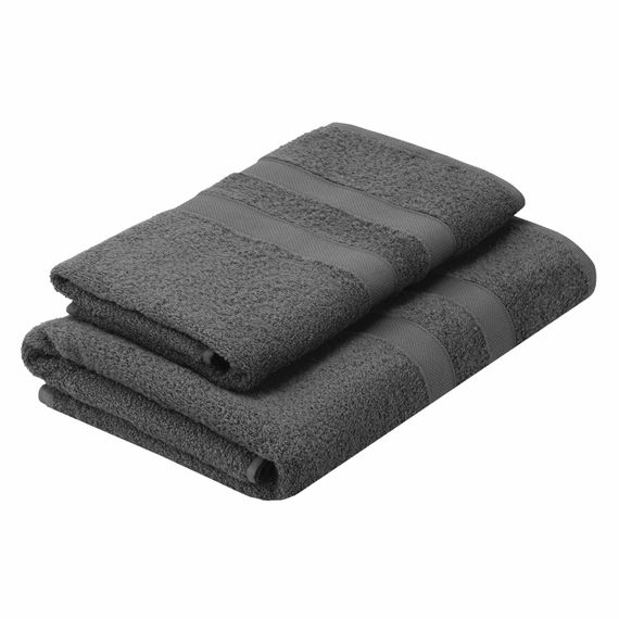 Набір рушників махрових Ardesto Splendid 50х90см, 70х140см, 2шт, 100% бавовна, темно-сірий (ART2359DG) | Зображення 4