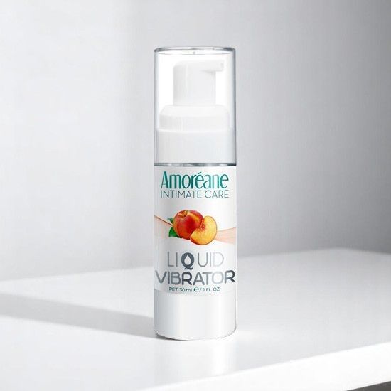 Лубрикант з ефектом вібрації Amoreane Med Liquid Vibrator Peach (30 мл)