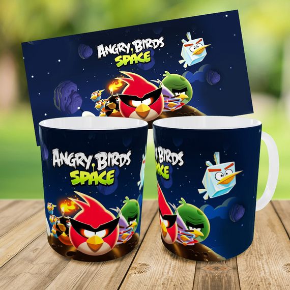 Набір: дитяча сумка-бананка+кружка Енгрі Бердс 32х15см, бананка для хлопчика через плече на подарунок (01028) | Зображення 2