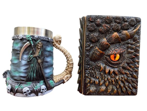 Подарунковий набір Кухоль 3D Підземний 574 і Блокнот 3D «Жар Серця Дракона»