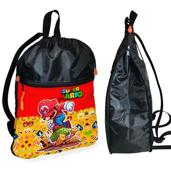 Шкільний рюкзак дитячий Супер Маріо + Сумка для взуття спортивної форми рюкзак-мішок для хлопчика (01771) | Зображення 1