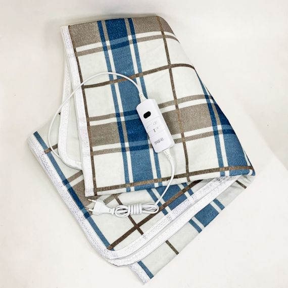 Електропростирадло 150х120 см тепле електро простирадло ковдра з підігрівом клітина | Зображення 2