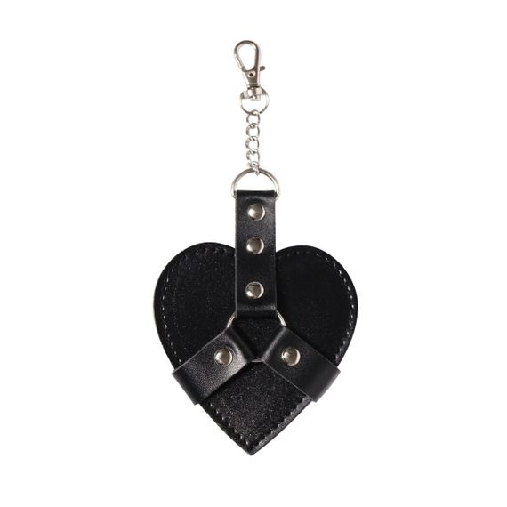 Брелок на карабине для ключей Art of Sex Chained Heart, Черный sexstyle