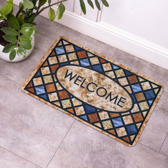 Килимок придверний Framed Welcome 58х38 см — діатомітовий вологопоглинальний килимок у передпокій HP-42-40 | Зображення 3