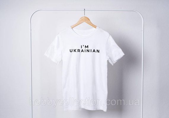 Футболка жіноча із патріотичним принтом "I’m ukrainian" біла | Зображення 3