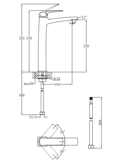 Змішувач для раковини Qtap Tern Chrome QTTER269CRM47585 | Зображення 5