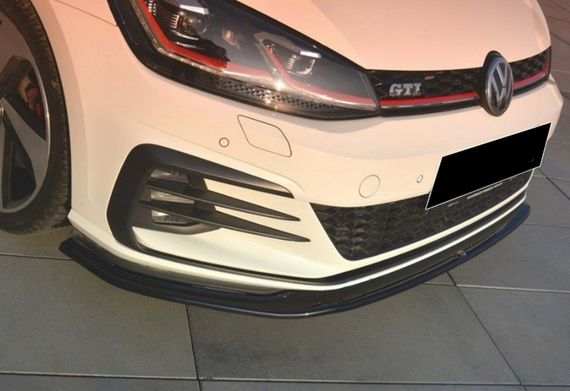 Передня Lip накладка DPT V-2 (для GTI, 2017-2019, чорний глянець) для Volkswagen Golf 7/E-Golf рр | Зображення 2