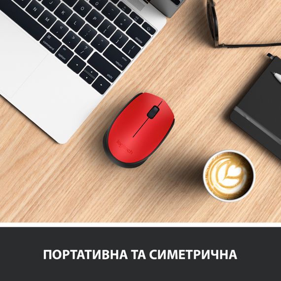 Мишка Logitech M171 Red (910-004641) | Зображення 2