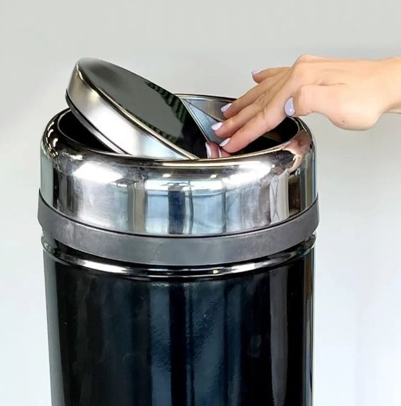 Відро для сміття Maxiflow 27 літрів з кришкою чорне 4513.0000S.102.27 | Зображення 2