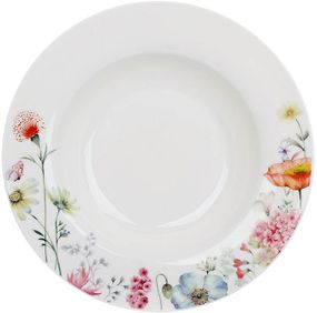 Тарілки супових Flower Garden Ø22см, набір 6 порцелянових тарілок