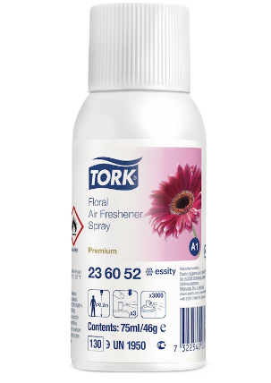 Tork аэрозольный освежитель воздуха цветочный, арт 236052 (мин.заказ в категории TORK от 1000грн)