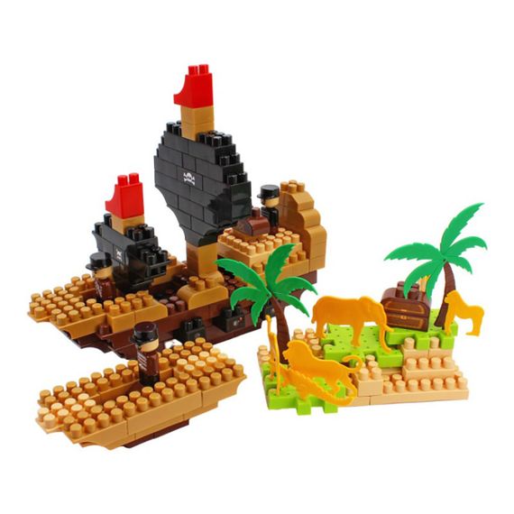 Дитячий розвиваючий конструктор "Pirate island" 2642TXK 170 деталей | Зображення 4