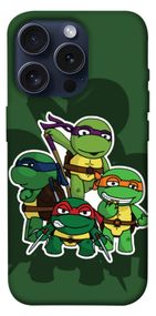 Чохол з картинкою Green turtles для Apple iPhone 15 Pro (6.1")