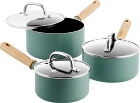 Набір ковшів з кришками GreenPan Mayflower CC001595-001 6 предметів зелений