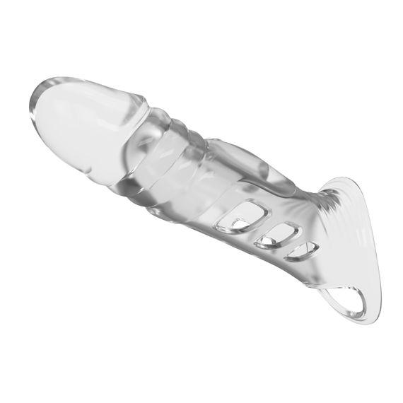 Насадка на член - Pretty Love Penis Sleeve 8.7" Clear | Зображення 5