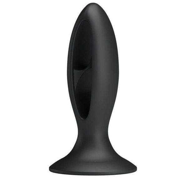 Анальна пробка з присоскою Fabulous Silicone, чорна Sex Aura | Зображення 2