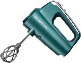 Миксер Russell Hobbs 25891-56 Turquoise, 350 Вт, 5 наст.скорости, режим turbo, футляр, бирюзовый (25891-56)
