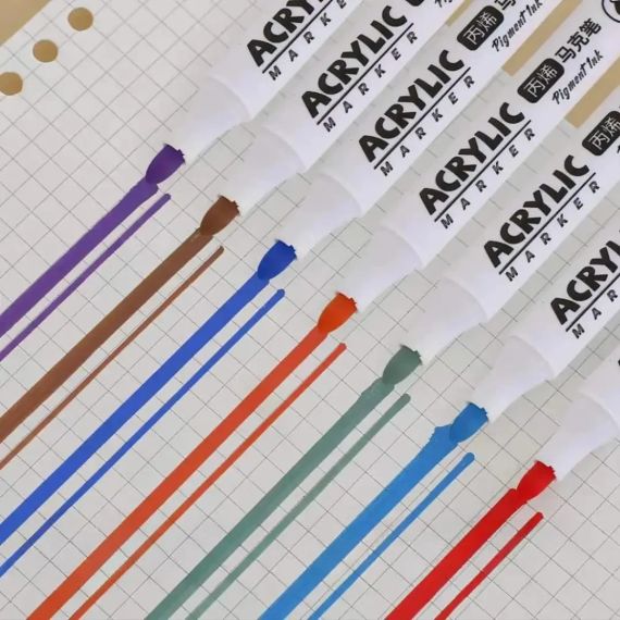 Акриловые маркеры Acril-80 - 80 цветов для безграничного творчества, Акриловые фломастеры 80 шт в кейсе | Зображення 4