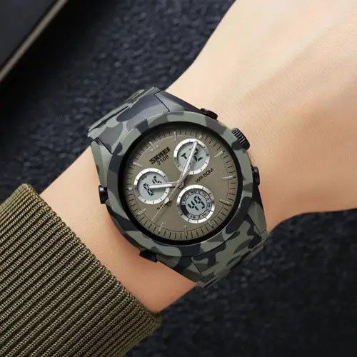 Часы для военной и тактической деятельности SKMEI 2109CMGN, Спортивные часы с секундомером WL-50 | Зображення 3