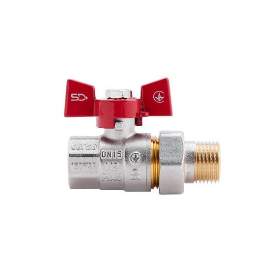 Кран кульовий "Американка" Thermo Alliance Standart 1/2" ВН прямий SD220NW15PN40 | Зображення 2