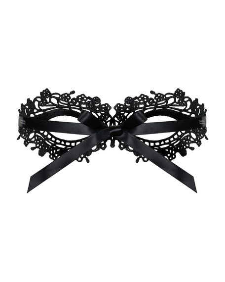 (SALE) Мереживна маска Obsessive A710 mask, єдиний розмір, чорна | Зображення 2