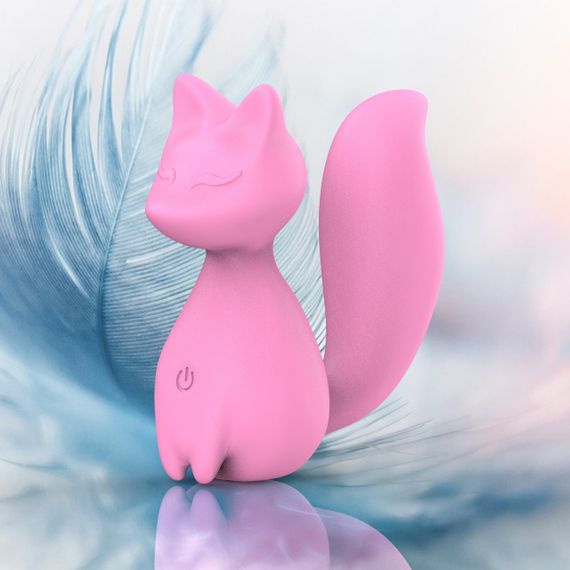 Міні-вібратор кліторальний Every Night Toys Doris у формі лисиці світло-рожевий, 10 режимів вібрації Sex Aura | Зображення 5