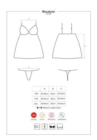Бебідолл Obsessive Rosalyne babydoll sexstyle | Зображення 4