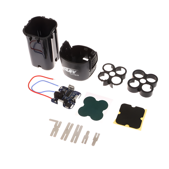 Корпус акумулятора 4S 16.8V для 18650 з BMS-платою та тримачем