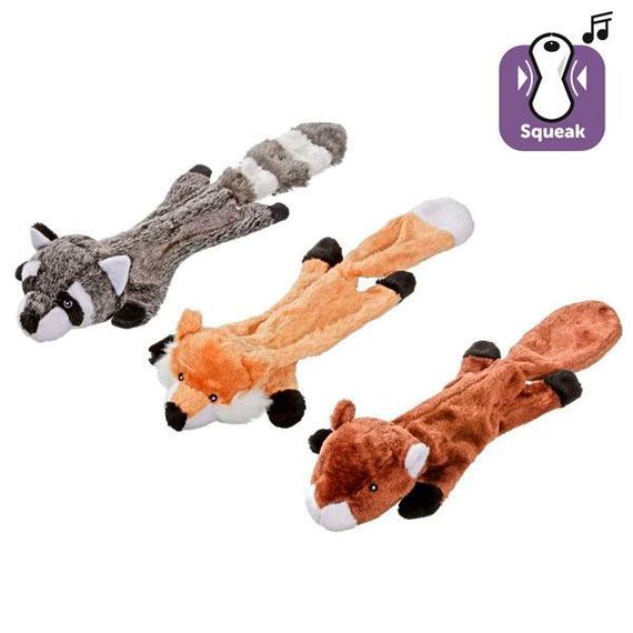 Flamingo Plish Flat Toy фламинго лиса бобер енот мягкая игрушка с пищалкой для собак