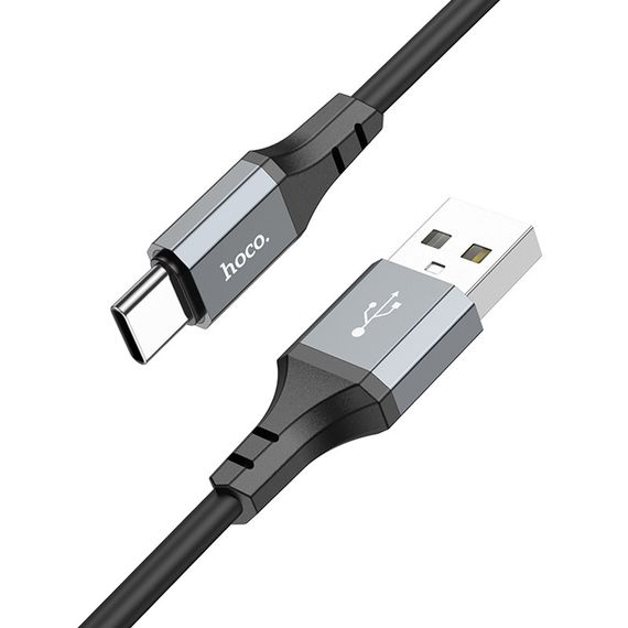Дата кабель Hoco X92 Honest Silicone USB to Type-C (3m) Black | Зображення 1