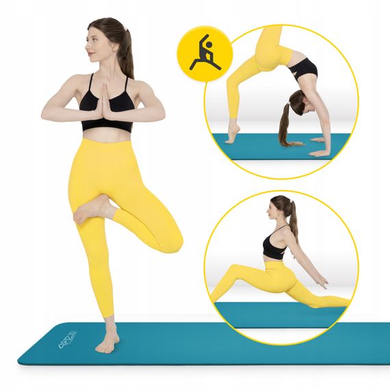 Килимок (мат) спортивний 4FIZJO NBR 180 x 60 x 1 см для йоги та фітнесу Sea Green (P-5905973406697) | Зображення 8
