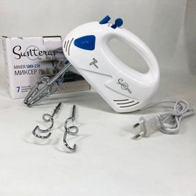 Кухонний прилад міксер Suntera SMX-136 300 Вт, Міцний міксер з двома віночками UH-20