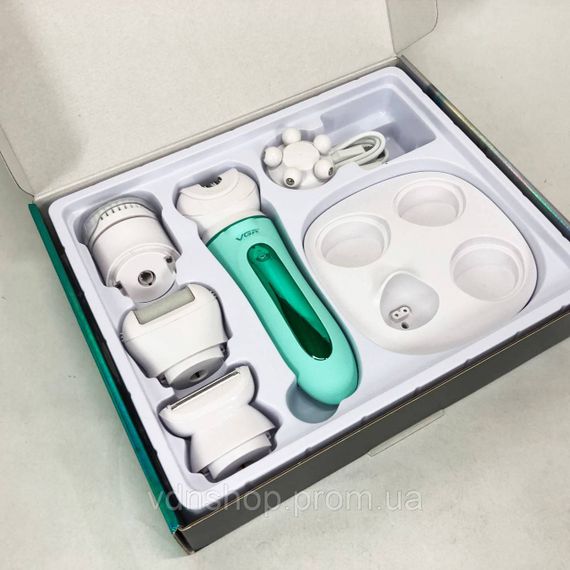 Электробритва депилятор VGR, Эпилятор электроэпилятор, Электроприбор для чистки пяток BC-84 | Зображення 8