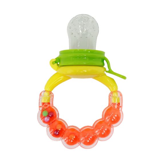 Ніблер для прикорму немовлят MGZ-0005(Orange) з брязкальцем | Зображення 1