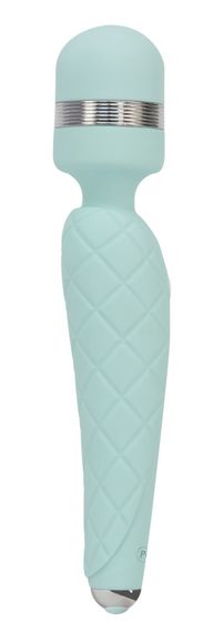 Розкішний вібромасажер PILLOW TALK - Cheeky Teal з кристалом Swarovski, плавне підвищення потужності | Зображення 1