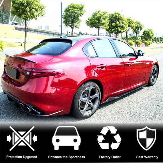 Боковые Пороги V3 (для Base/Sport, Карбон) для Alfa Romeo Giulia 2016-2022 гг | Зображення 2