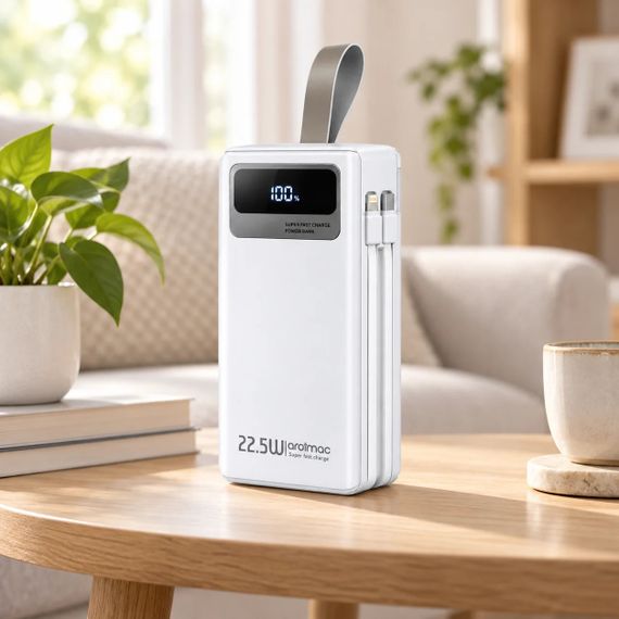 Білий Power Bank Aroimac ORA503 40000 mAh | Зображення 3