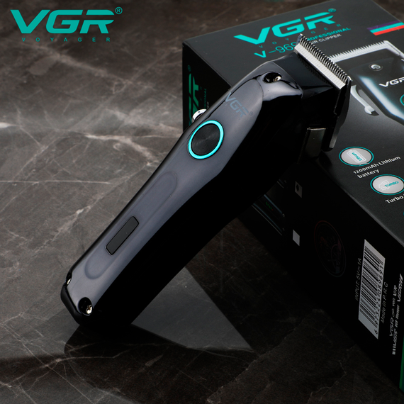 Акумуляторна машинка для стрижки VGR V-969, 4 насадки, індикатор заряду батареї | Зображення 6