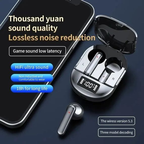 Бездротові навушники TWS K40 Bluetooth black | Зображення 2