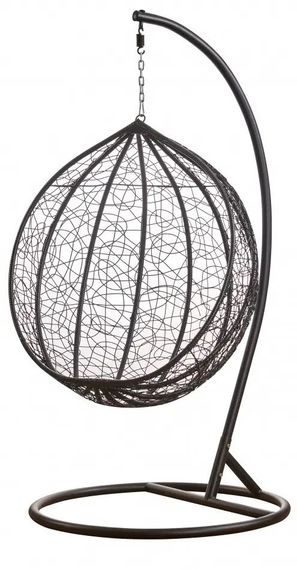 Підвісне крісло-гойдалка кокон Bonro Бонро 329S (чорно-сіре) (46000009) | Зображення 4