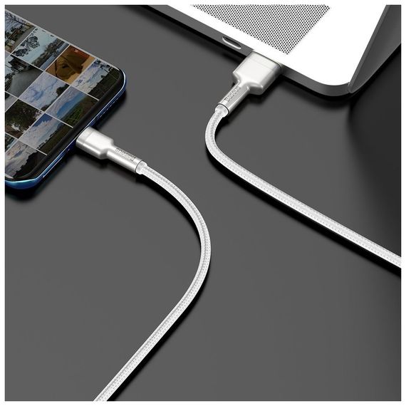 Дата кабель USB-C to USB-C 1.0m 66W metal Baseus (CAKF000102) | Зображення 4