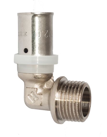 Кутник під опресовку 16 х1/2" Зовн. RSk Італія 90/180