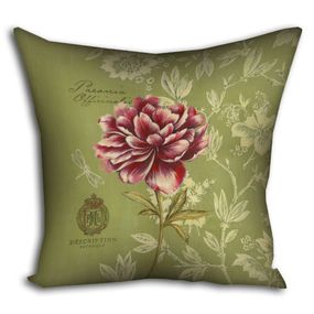 Подушка габардинова з принтом Paeonia officinalis 30x30 (3P_PW018)