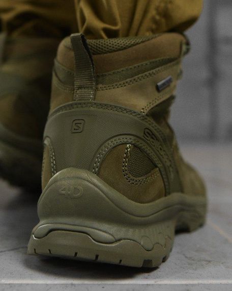 Берці тактичні Salomon Quest 4D GTX Forces 2 олива ВТ4369 | Зображення 5