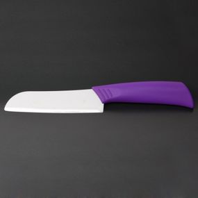 Ніж керамічний універсальний сантоку 13см Purple (NS7KN5)